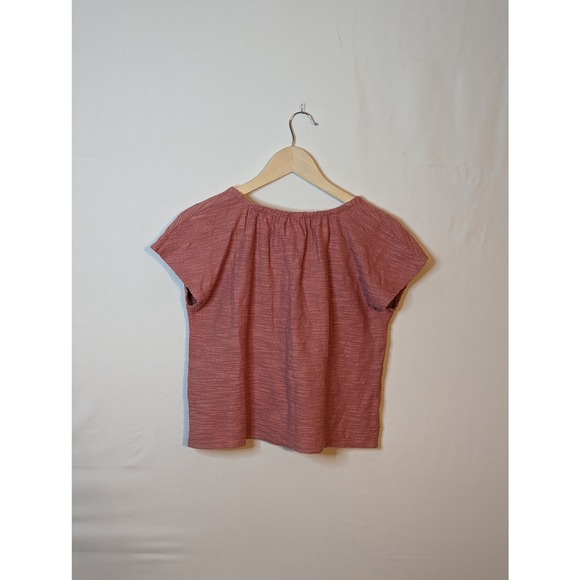 Madewell crop top flowy pink thick cotton high quality material womens small - Picture 2 of 4